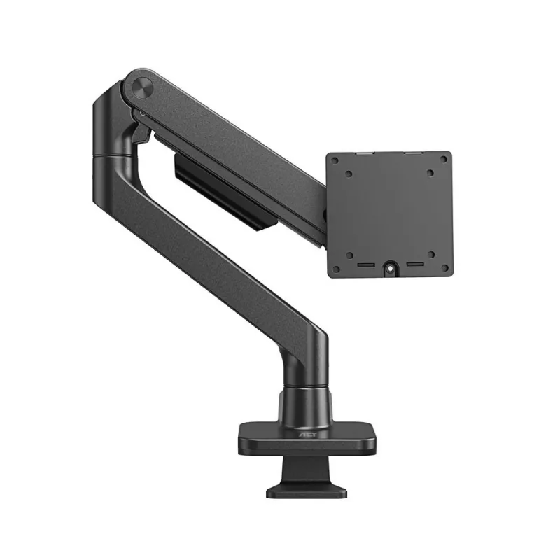 Uchwyt do monitora ACT 49 cali, biurowy, premium, sprężyna gazowa, 1 monitor, zacisk/przelotka, 20 kg
