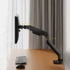 Uchwyt do monitora ACT 49 cali, biurowy, premium, sprężyna gazowa, 1 monitor, zacisk/przelotka, 20 kg