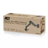 Uchwyt do monitora ACT 49 cali, biurowy, premium, sprężyna gazowa, 1 monitor, zacisk/przelotka, 20 kg