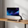 Uchwyt do monitora ACT 49 cali, biurowy, premium, sprężyna gazowa, 1 monitor, zacisk/przelotka, 20 kg
