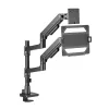 Laptop & monitor arm ACT AC8341 gas spring Czarny 49 inch