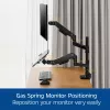 Laptop & monitor arm ACT AC8341 gas spring Czarny 49 inch