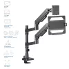 Laptop & monitor arm ACT AC8341 gas spring Czarny 49 inch