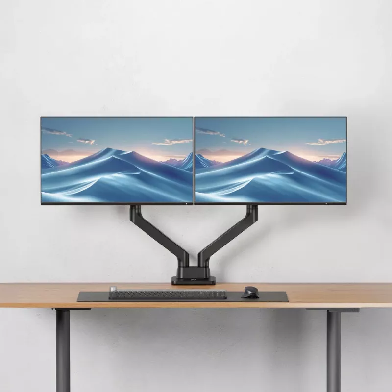 Uchwyt monitorowy ACT 35 cali, biurowy, premium, sprężyna gazowa, 2 monitory