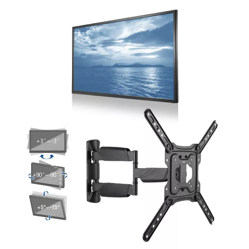 ACT Full Motion TV Wall Mount 23 cali do 55 cali VESA 35 kg