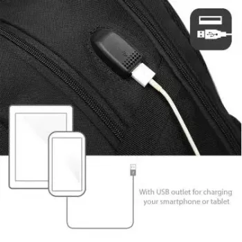 Plecak ACT Global AC8530 15,6 cala Monochromatyczny Port USB