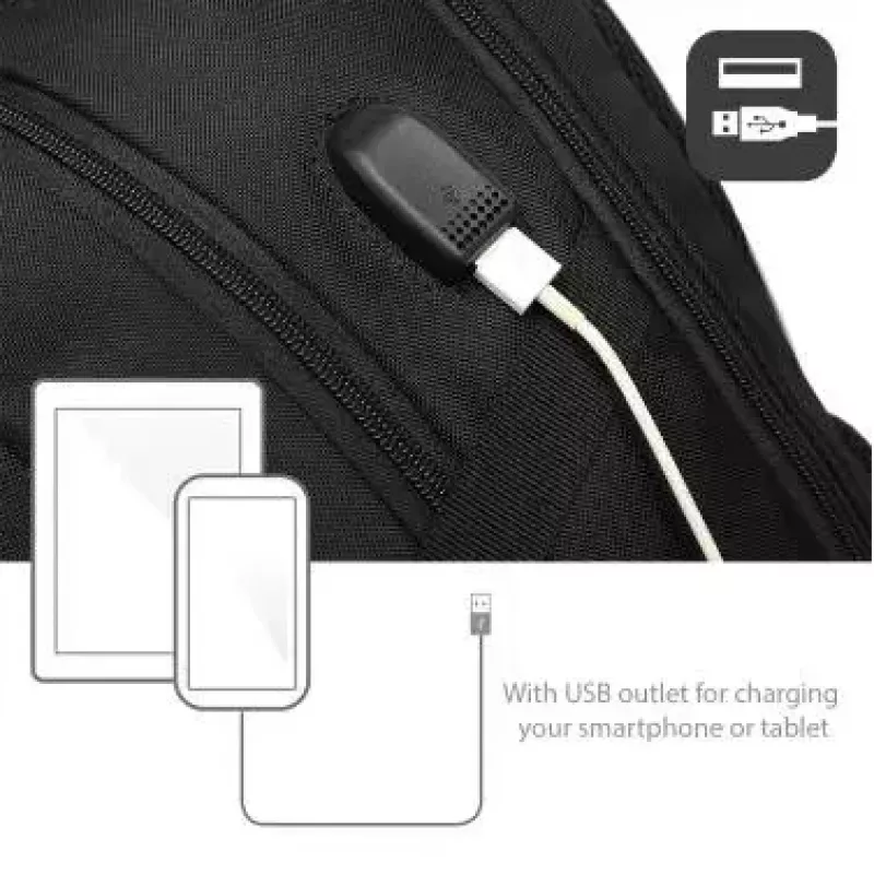 Plecak ACT Global AC8530 15,6 cala Monochromatyczny Port USB
