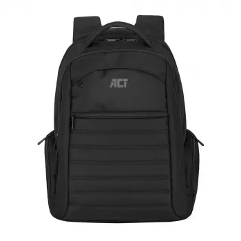ACT Plecak miejski na laptopa 17,3 cala, wykonany z plastikowych butelek z recyklingu