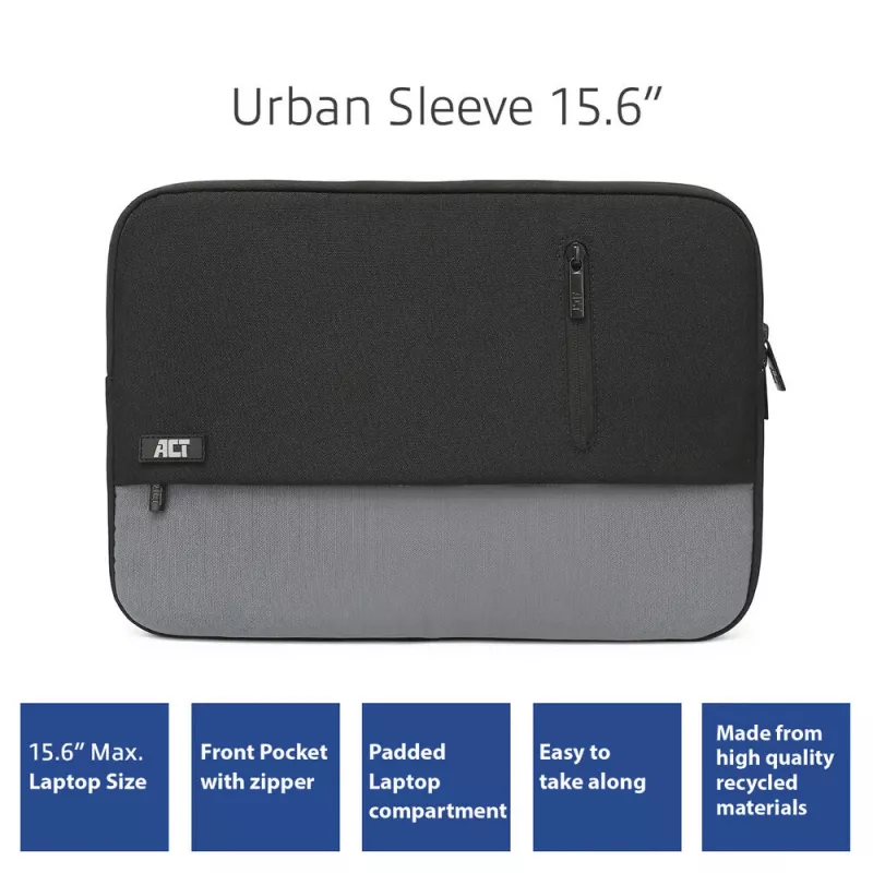 Pokrowiec ACT Urban na laptopa 15,6 cala jednokolorowy