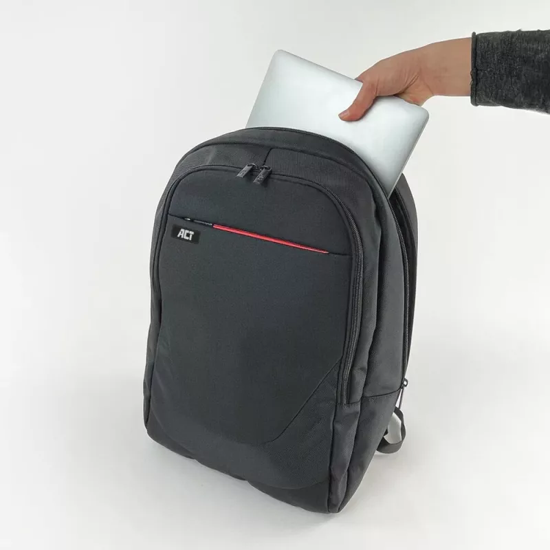 Plecak ACT Suburb na laptopy do 15,6 cala wykonany z tworzywa sztucznego pochodzącego z recyklingu
