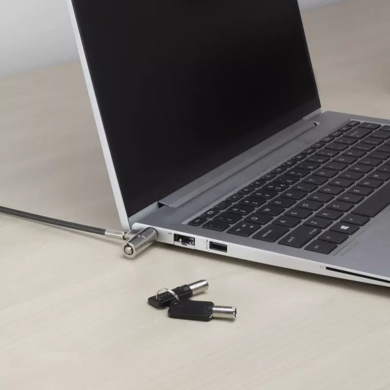 Blokada laptopa ACT AC9030 Metaliczna Okrągły klucz Kabel 2 m