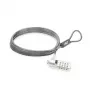 ACT Wedge Laptop Lock z zamkiem szyfrowym, metaliczny, kabel 2 m