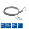 ACT Wedge Laptop Lock z zamkiem szyfrowym, metaliczny, kabel 2 m