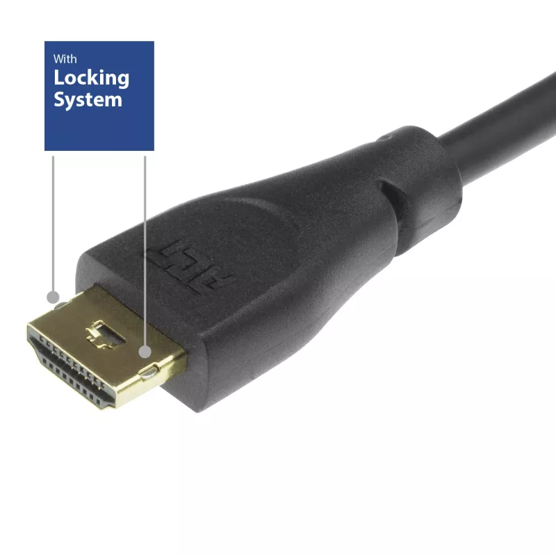 ACT 0.90 metra HDMI 4K Premium Certified Locking Cable v2.0 HDMI-A męski - HDMI-A męski