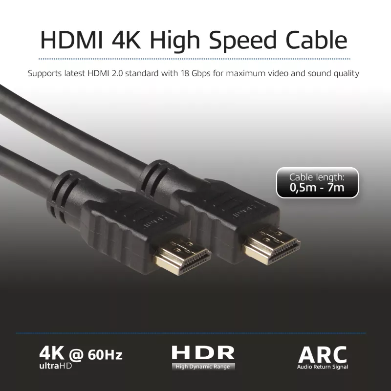 ACT Kabel High Speed 2 metry v2.0 HDMI-A męski - HDMI-A męski (AWG30)