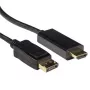 Kabel przejściówka wideo ACT AK3992 5m DisplayPort na HDMI czarny