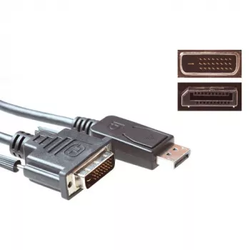 ACT 1.8 meters adapter kablowya DisplayPort male to DVI male