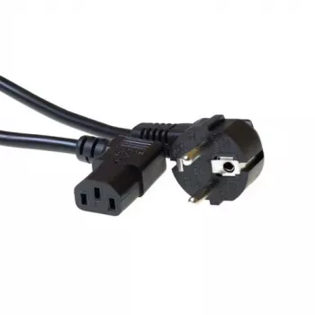 ACT Powercord przewód zasilający CEE 7/7 wtyczka męska (kątowa) - C13 (kątowa) czarny 2 m