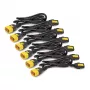APC Power Cord Kit (6 ea), Locking, C13 to C14, 1.8m, niebieski, 1.83 m, C13 coupler, C14 coupler, 10 A
