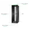 APC NetShelter SX Server Rack Gen 2, 48U, 2258H x 750W x 1070D mm, z bokami, czarny