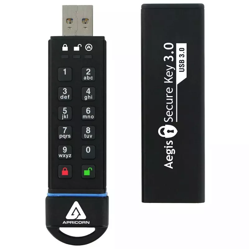 Pamięć USB Apricorn 120GB USB Type-A Aegis Secure Key 3.0