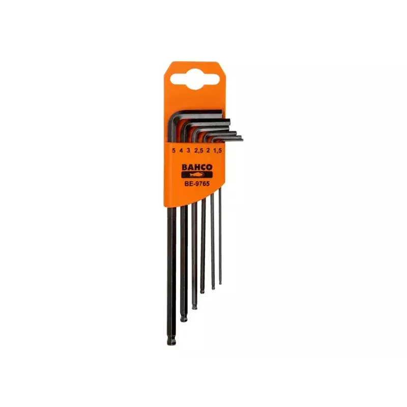 L-shaped hex key set Bahco BE-9765 6pcs