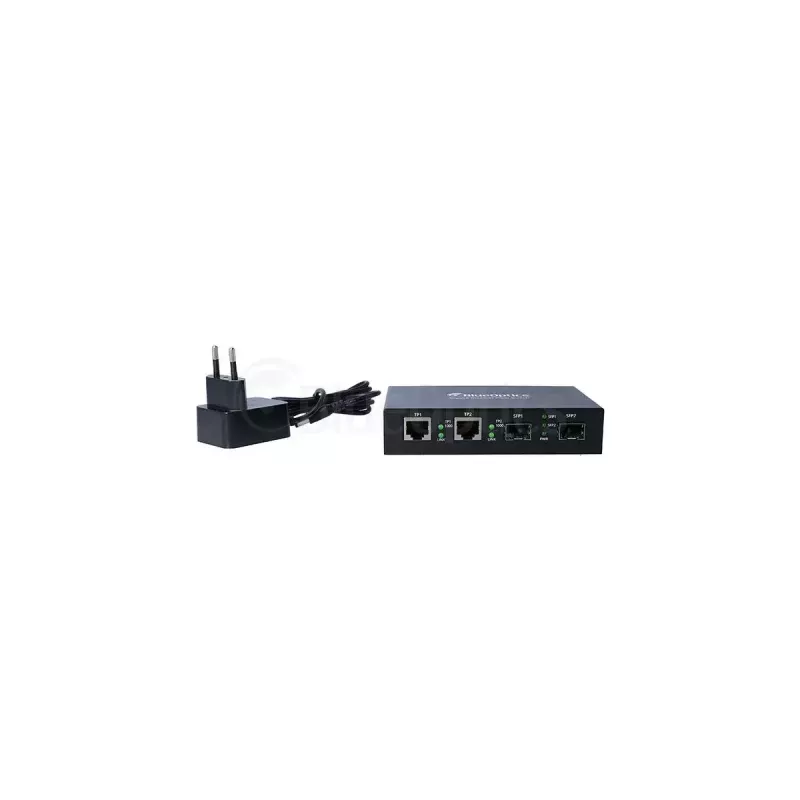Konwerter mediów sieciowych BlueOptics BLMC003 1000 Mbit/s Jednomodowy Czarny
