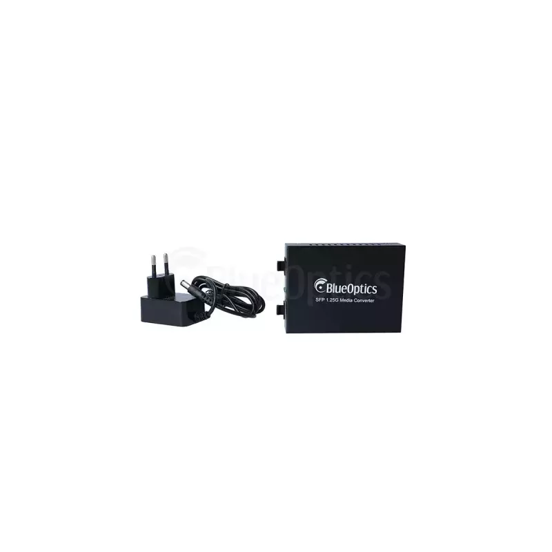 Konwerter mediów sieciowych BlueOptics BLMC004 1000 Mbit/s Single-mode Czarny