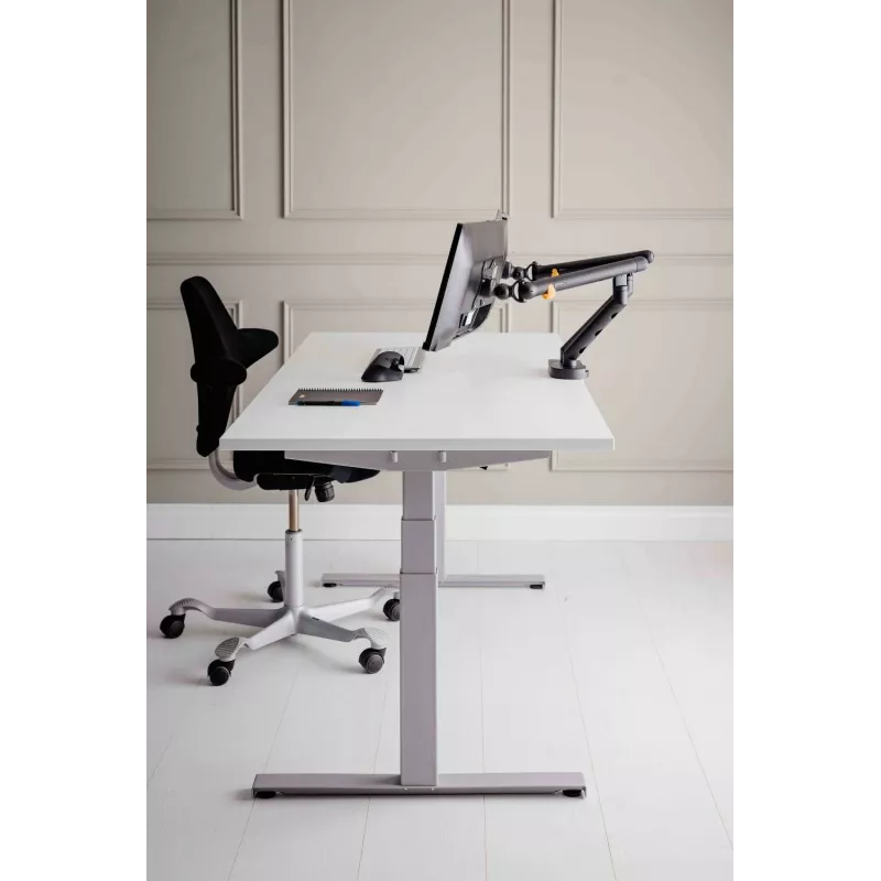 BakkerElkhuizen BE Flexible Dual Ciemnoszary, Zacisk, 20 kg, 43,2 cm (17 cali), 88,9 cm (35 cali), 100 x 100 mm, Szary