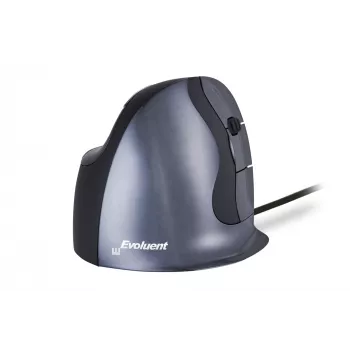 BakkerElkhuizen Evoluent D Mały, Praworęczny, Pionowa konstrukcja, Laser, USB Type-A, 3200 DPI, Czarny