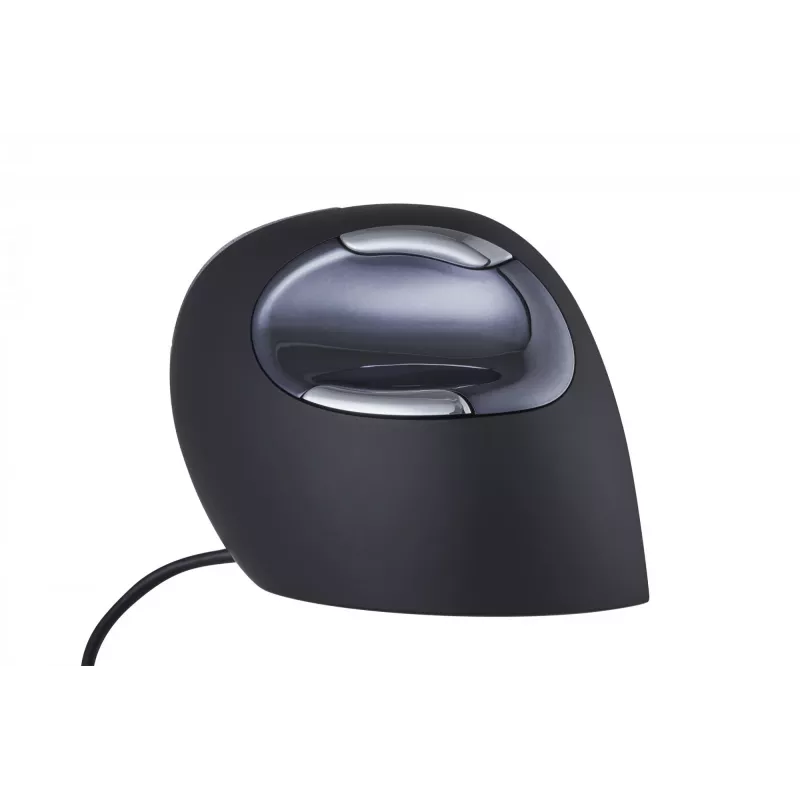 BakkerElkhuizen Evoluent D Mały, Praworęczny, Pionowa konstrukcja, Laser, USB Type-A, 3200 DPI, Czarny