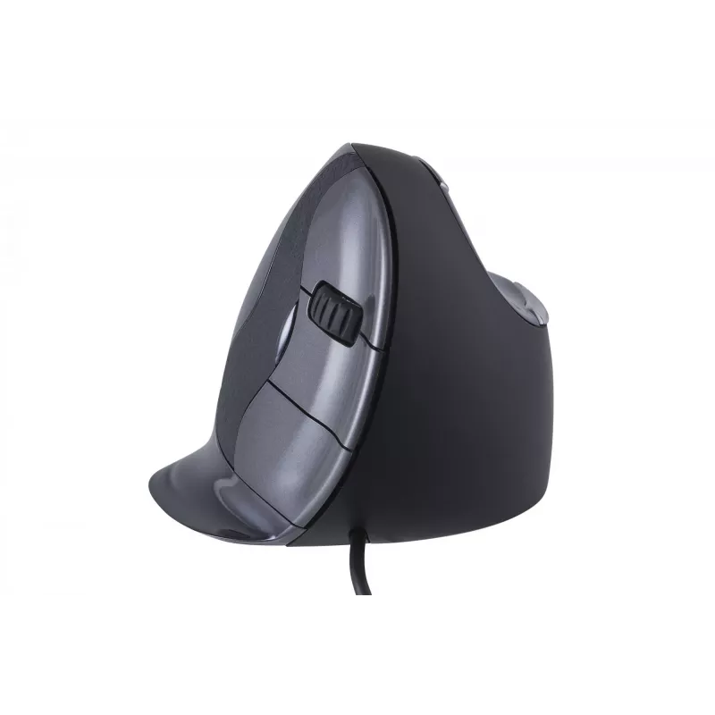 BakkerElkhuizen Evoluent D Mały, Praworęczny, Pionowa konstrukcja, Laser, USB Type-A, 3200 DPI, Czarny