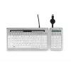 BakkerElkhuizen S-board 840 Klawiatura numeryczna, USB, PC, 1,2 m, jasnoszary, biały