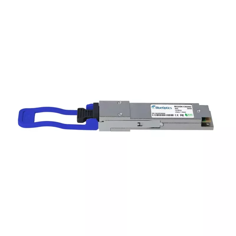 Moduł nadawczo-odbiorczy sieciowy BlueOptics BO25K13620D-BO QSFP światłowodowy 400000 Mbit/s srebrny