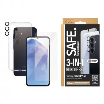 Zestaw ochronny PanzerGlass Samsung Galaxy A55 5G Odporny na zarysowania i wstrząsy