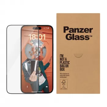 Szkło ochronne PanzerGlass iPhone 15 Plus Ultra-Wide Fit EasyAligner odporne na wstrząsy