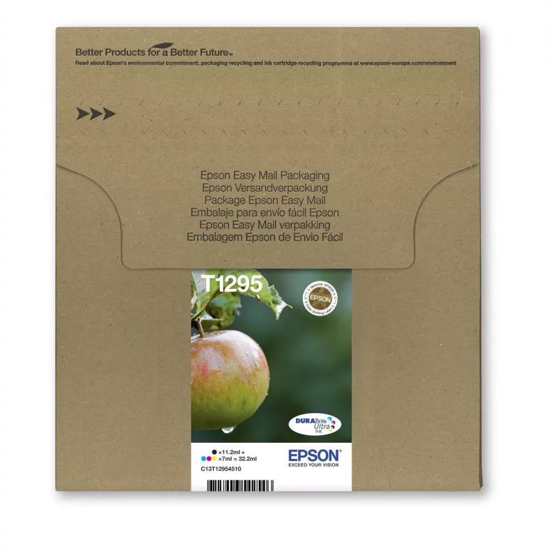 Epson Apple Multipack 4-kolory T129 EasyMail, Czarny, cyjan, magenta, Żółty, 11,2 ml, 7 ml, 1 szt., Zestaw wielopak