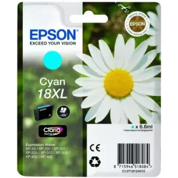 Wkład EPSON atrament cyjan 18XL Claria Home Ink C13T18124010