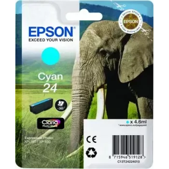 Epson Elephant Singlepack cyjan 24 Claria Photo HD Ink