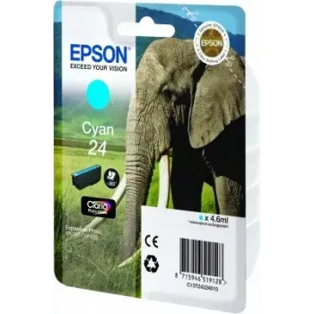 Epson Elephant Singlepack cyjan 24 Claria Photo HD Ink