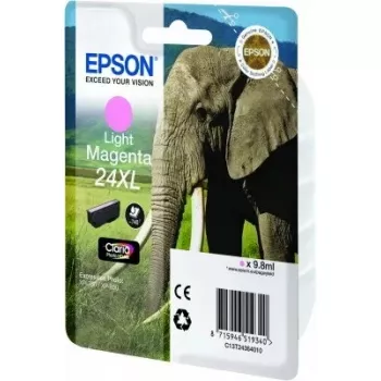 Wkład atramentowy Epson Elephant Singlepack Light magenta 24XL Claria Photo HD (pojedynczy, na bazie pigmentu, jasny magenta)