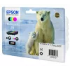 Epson Polar bear Multipack 4-colours 26 Claria Premium Ink, Czarny, cyjan, magenta, żółty, 6.2 ml, 4.5 ml, 1 szt., Multi pack
