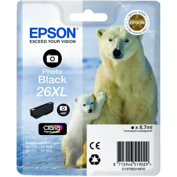 Epson Polar bear Singlepack Photo Czarny 26XL Claria Premium Ink