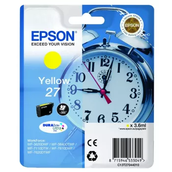 Epson Alarm clock 27 DURABrite Ultra - żółty - tusz pigmentowy - 1 szt.