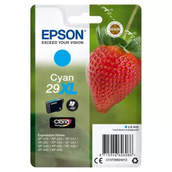 Epson Strawberry 29XL C wkład atramentowy 1 szt. oryginalny High (XL) Yield cyjan