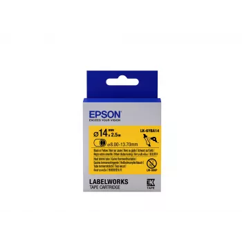 Epson Label Cartridge Heat Shrink Tube (HST) LK-6YBA14 Czarny/żółty D14mm (2.5m)
