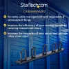 StarTech.com 1U 19-calowy metalowy panel do zarządzania kablami do montażu w szafie rack