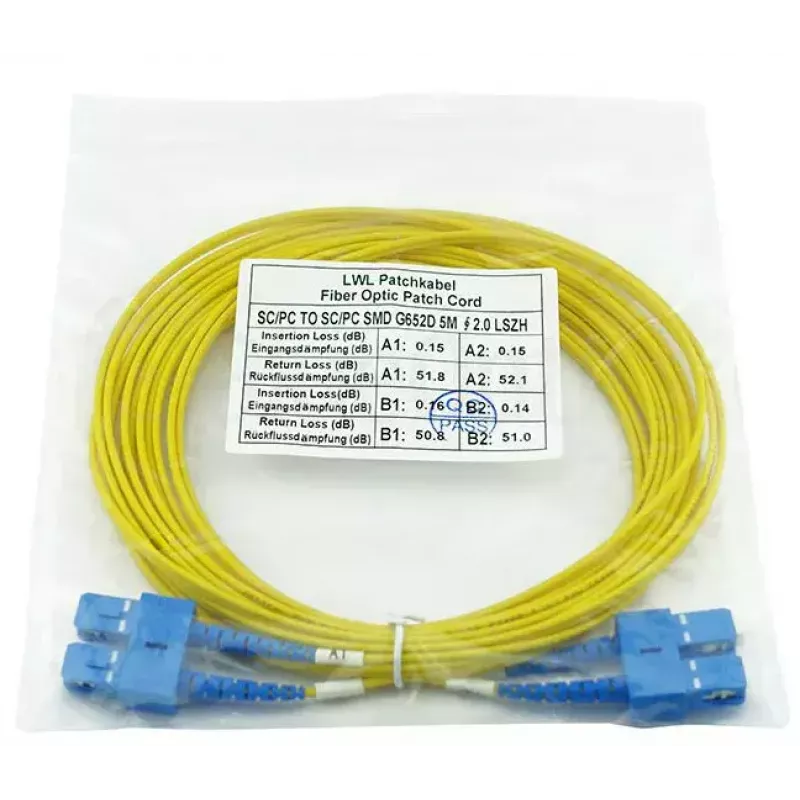 Kabel światłowodowy BlueOptics CAB-SMF-SC-SC-50 50 m G.657.A1 SC SC