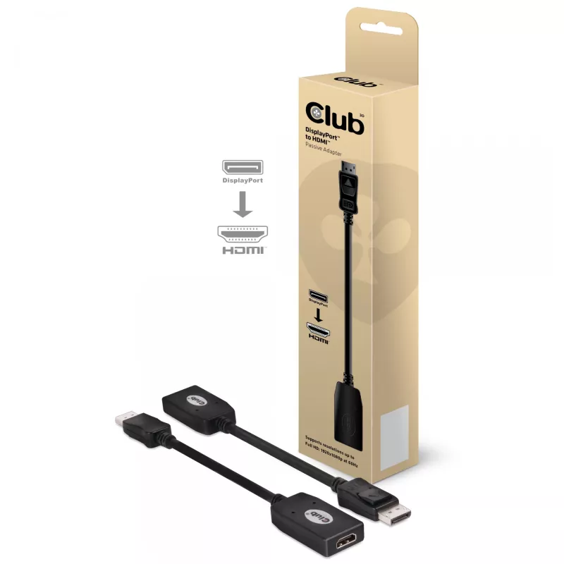 Pasywny adapter DisplayPort na HDMI CLUB3D CAC-1001
