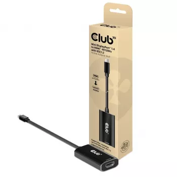 CLUB3D Mini DisplayPort 1.4 na HDMI 4K120Hz z DSC1.2 Aktywny Adapter M/F